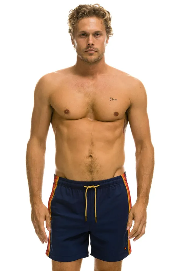 5 STRIPE FLEX SHORTS 8211 NAVY Men Aviator Nation Boardshorts