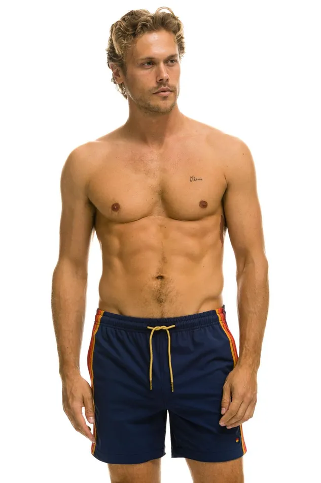 5 STRIPE FLEX SHORTS 8211 NAVY Men Aviator Nation Boardshorts