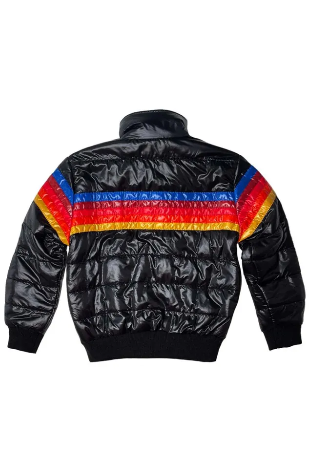 5 STRIPE KIDS TRAVELER JACKET 8211 BLACK GLOSSY Kids Aviator Nation Kid039s Outerwear