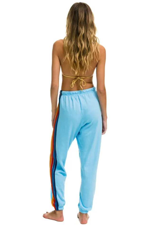 5 STRIPE SWEATPANTS 8211 SKY 2 Women Aviator Nation Sweatpants