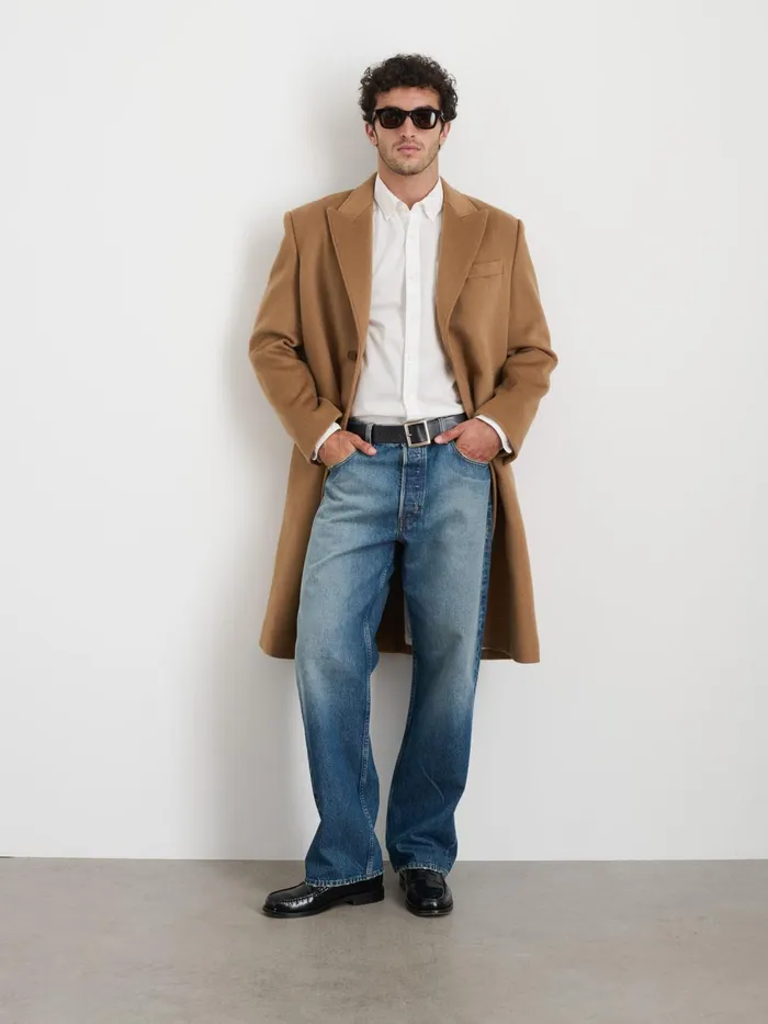Abram Top Coat In Wool Men Alex Mill Jackets Coats