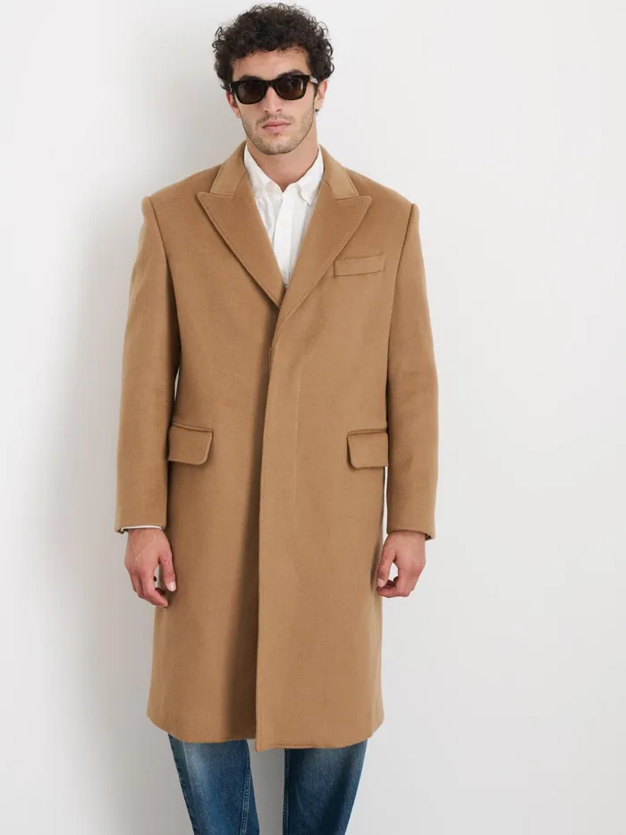 Abram Top Coat In Wool Men Alex Mill Jackets Coats