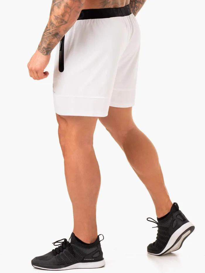 Action Mesh Short 8211 White Men Ryderwear Gym Shorts