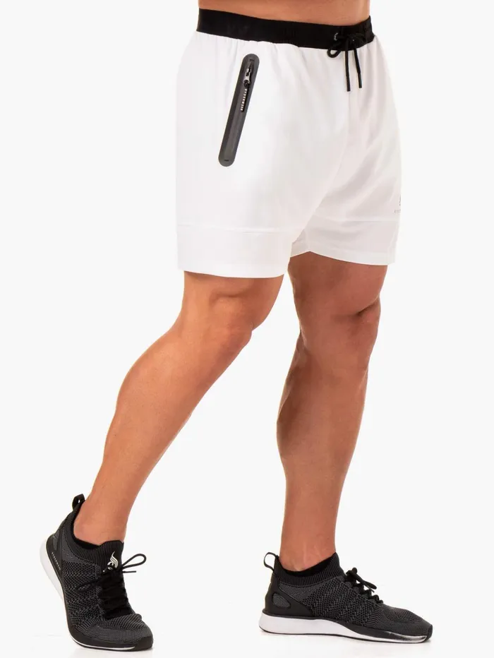 Action Mesh Short 8211 White Men Ryderwear Gym Shorts