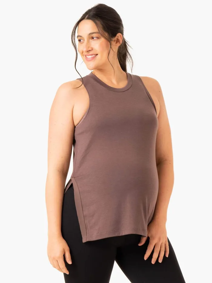 Active Bump Tank 8211 Chocolate Women Ryderwear Tops