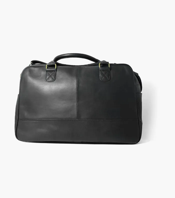 Adelmo Leather Duffle Bag Black Men Florsheim Bags