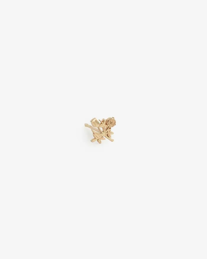 Aim Leon Dore 14Kt Gold Crest Earring Shop Shop