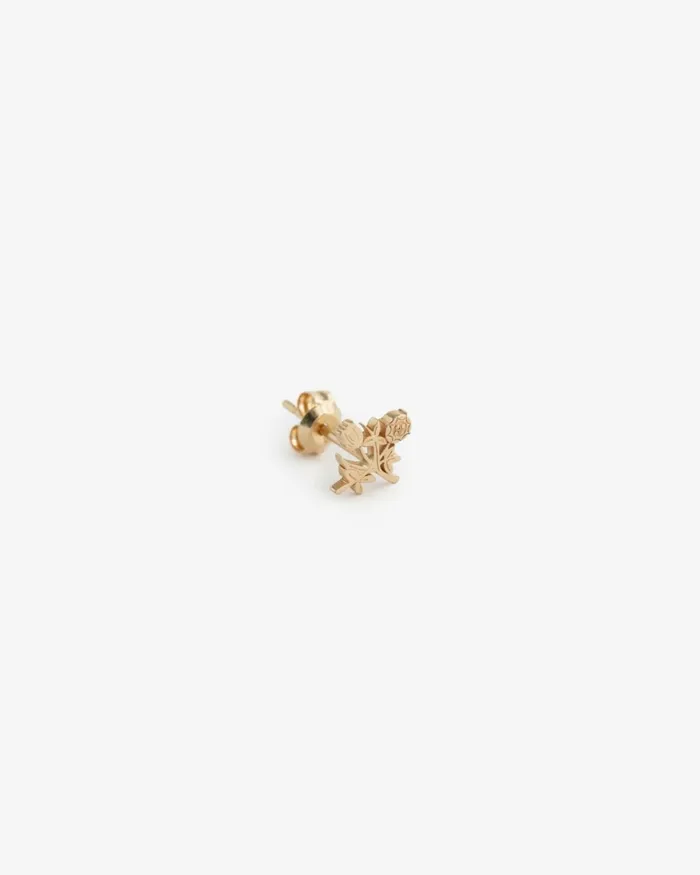 Aim Leon Dore 14Kt Gold Crest Earring Shop Shop Aim Leon Dore 14Kt Gold Crest Earring Shop Shop