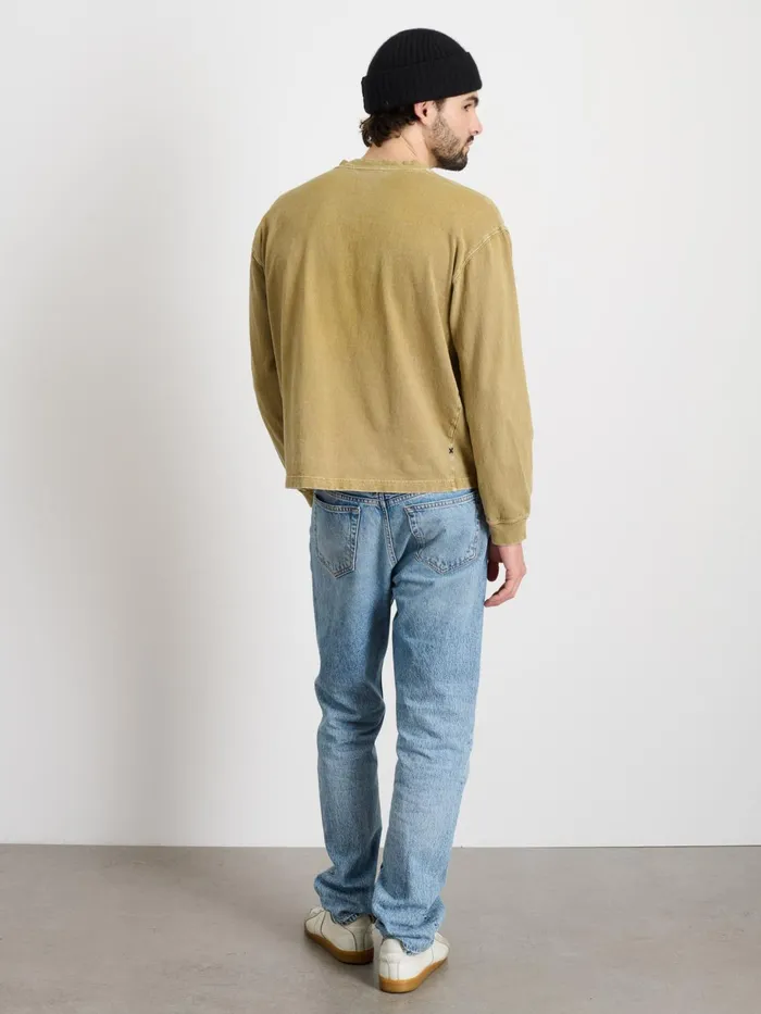 Alan Henley In Heavyweight Cotton Khaki Men Alex Mill Tees Polos