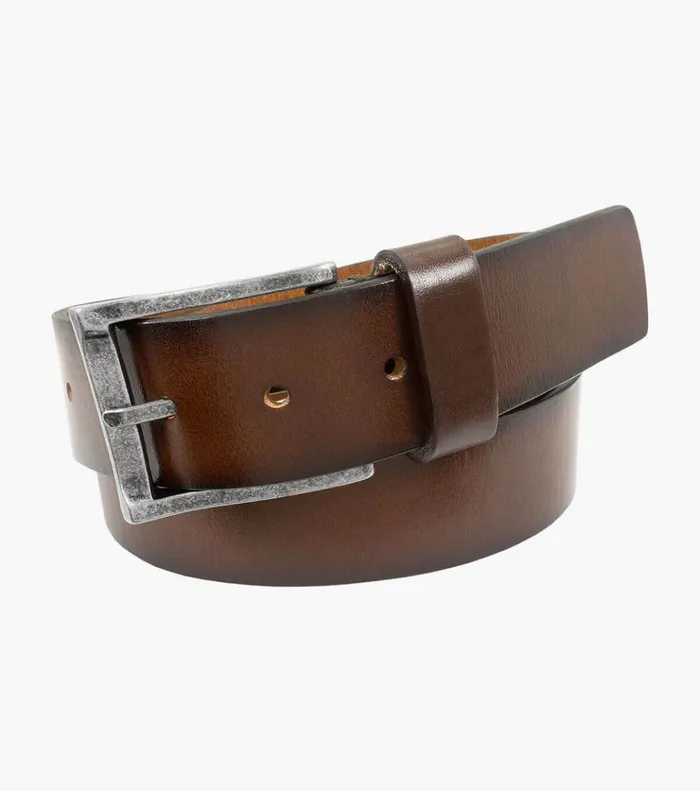 Albert Genuine Leather Belt Brown Cherry Men Florsheim Belts and Suspenders