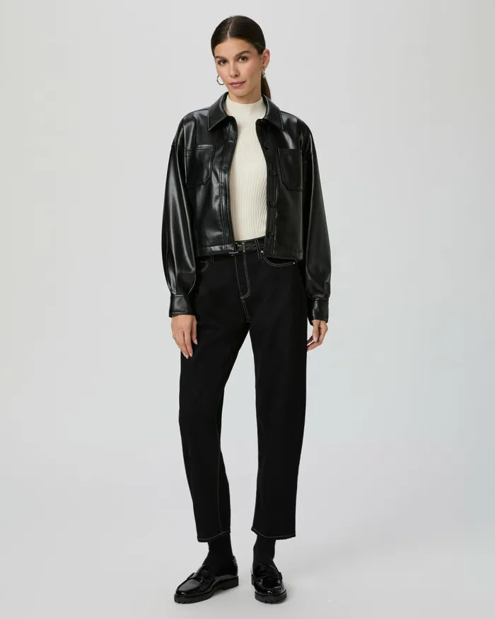 Alexis Barrel Leg Jean 8211 Twilight Black Women PAIGE Barrel Leg