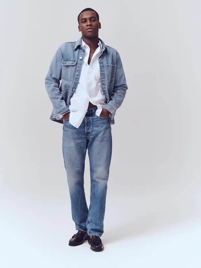 Am Original 5 Pocket Jean Vintage Medium Indigo Men Alex Mill Pants