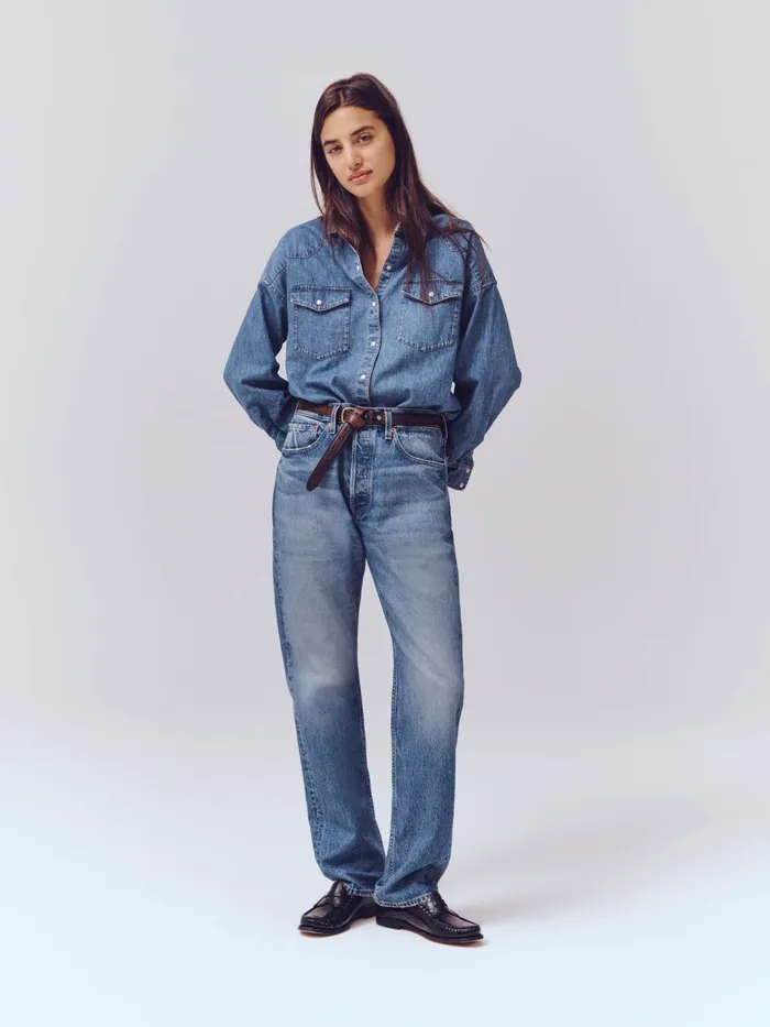 Am Original 5 Pocket Jean Vintage Medium Indigo Men Alex Mill Pants
