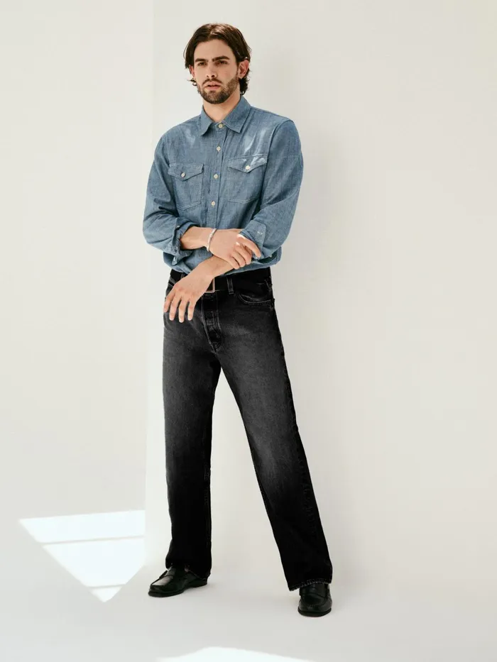 Am Relaxed Straight 5 Pocket Jean Men Alex Mill Pants