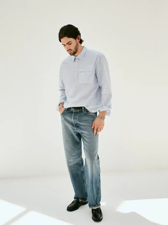 Am Relaxed Straight 5 Pocket Jean Men Alex Mill Pants