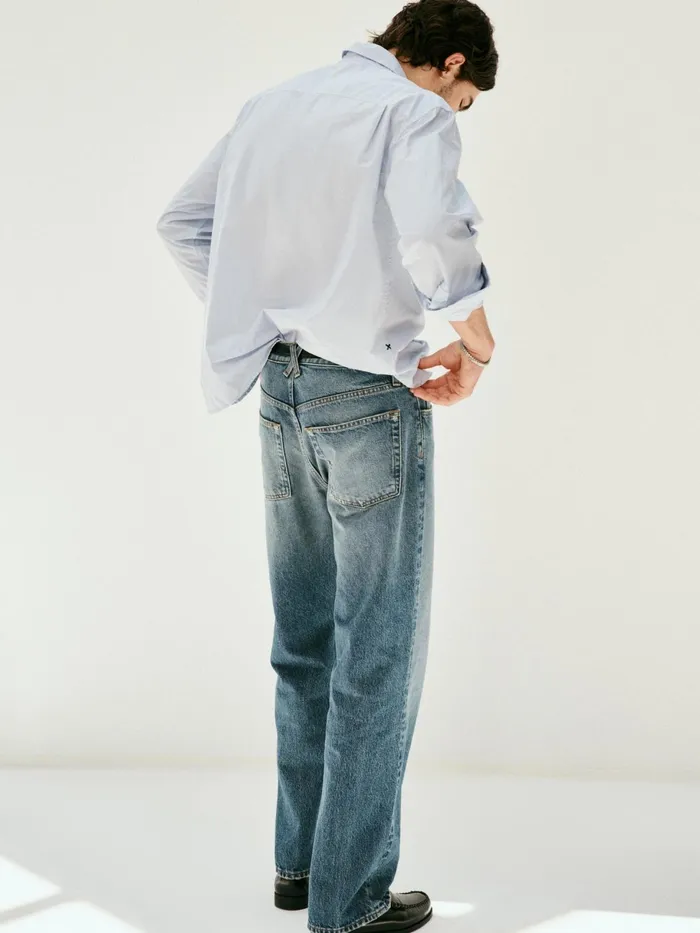 Am Relaxed Straight 5 Pocket Jean Men Alex Mill Pants