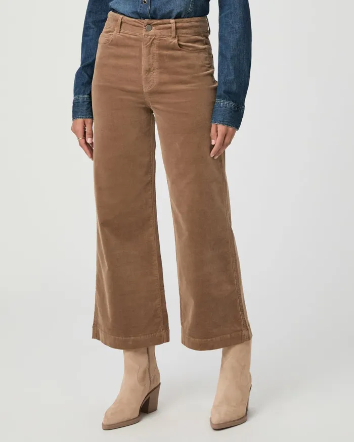 Anessa Wide Leg Pant 8211 Burnt Sugar Corduroy Women PAIGE Pants Anessa Wide Leg Pant 8211 Burnt Sugar Corduroy Women PAIGE Pants