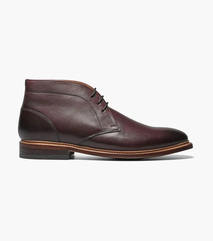 Annuity Plain Toe Chukka Boot Burgundy Men Florsheim Dress Shoes