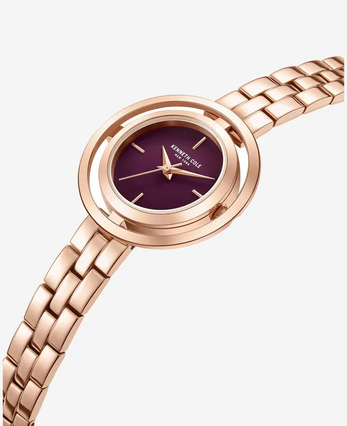 Automatic Transparency Water Resistant Bracelet Watch Rose Gold Women Kenneth Cole Watches Automatic Transparency Water Resistant Bracelet Watch Rose Gold Women Kenneth Cole Watches
