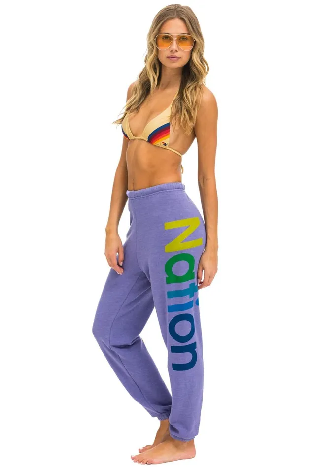 AVIATOR NATION 2 SWEATPANTS 8211 LAVENDER Women Aviator Nation Sweatpants