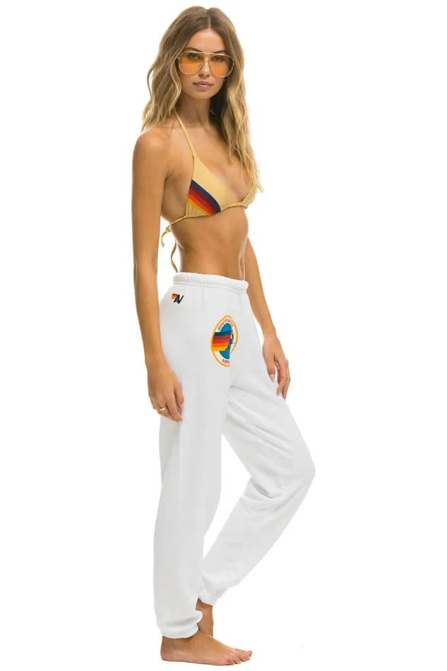 AVIATOR NATION ASPEN SWEATPANTS 8211 WHITE Women Aviator Nation Sweatpants