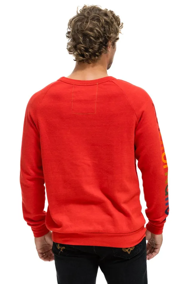 AVIATOR NATION ASPEN SWEATSHIRT 8211 RED Women Aviator Nation Sweatshirts