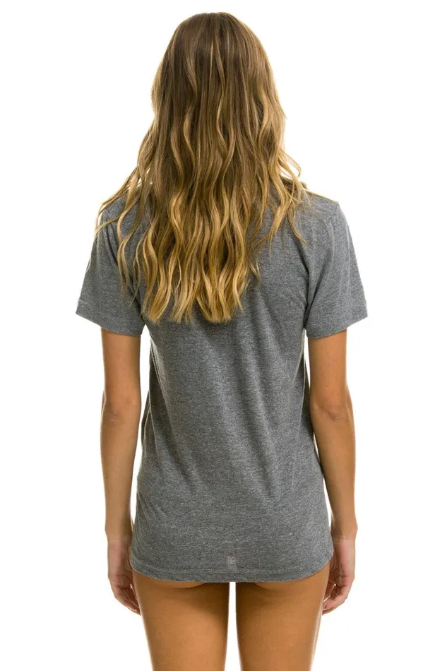 AVIATOR NATION HAIGHT ASHBURY TEE 8211 HEATHER GREY Women Aviator Nation Tees