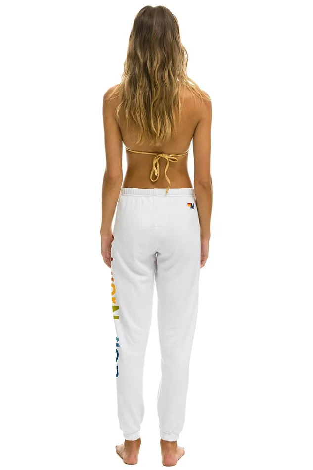 AVIATOR NATION LA JOLLA SWEATPANTS 8211 WHITE Women Aviator Nation Sweatpants