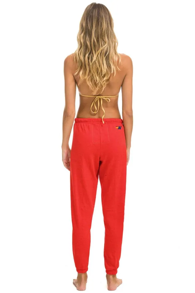 AVIATOR NATION MALIBU SWEATPANT 8211 RED Women Aviator Nation Sweatpants