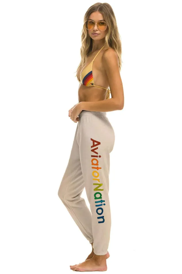 AVIATOR NATION MANHATTAN BEACH SWEATPANTS 8211 SAND Women Aviator Nation Sweatpants