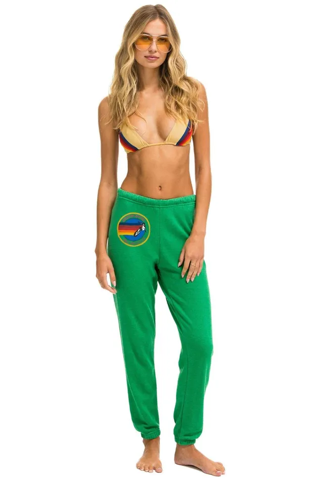 AVIATOR NATION MILL VALLEY SWEATPANTS 8211 KELLY GREEN Women Aviator Nation Sweatpants