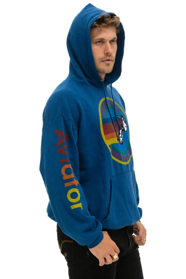 AVIATOR NATION NEW YORK CITY RELAXED PULLOVER HOODIE 8211 ROYAL Women Aviator Nation Hoodies