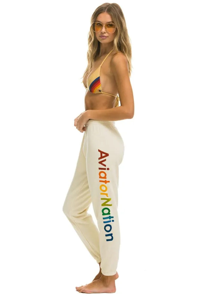 AVIATOR NATION NORTH SHORE SWEATPANTS 8211 VINTAGE WHITE Women Aviator Nation Sweatpants