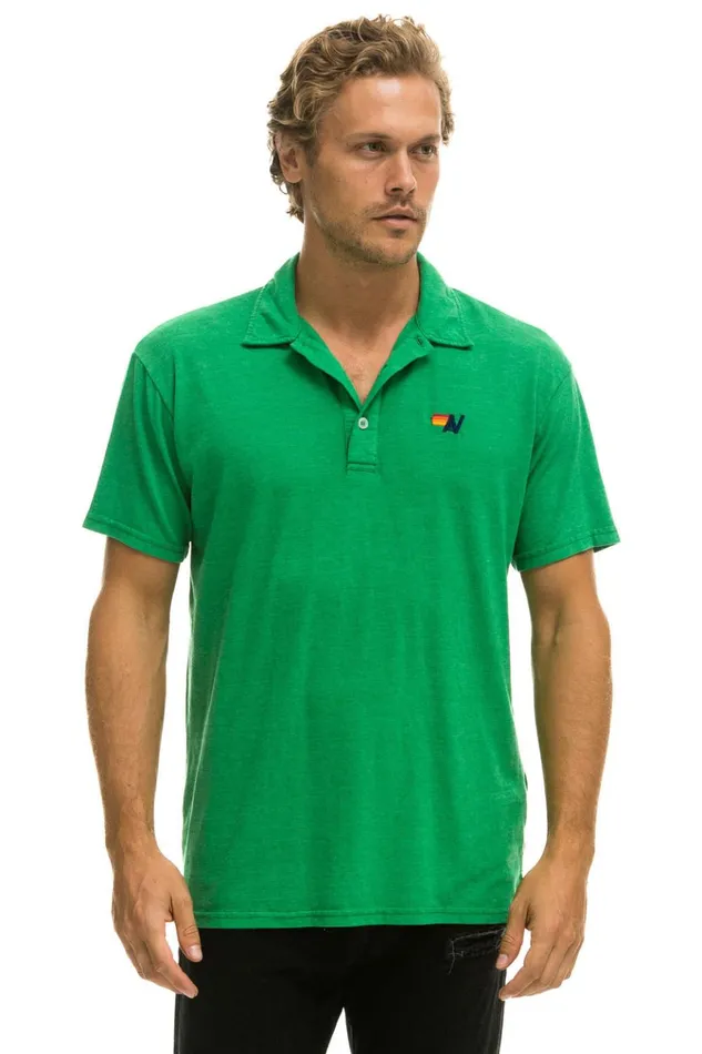 AVIATOR NATION POLO 8211 KELLY GREEN Women Aviator Nation Tees