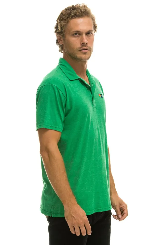 AVIATOR NATION POLO 8211 KELLY GREEN Women Aviator Nation Tees
