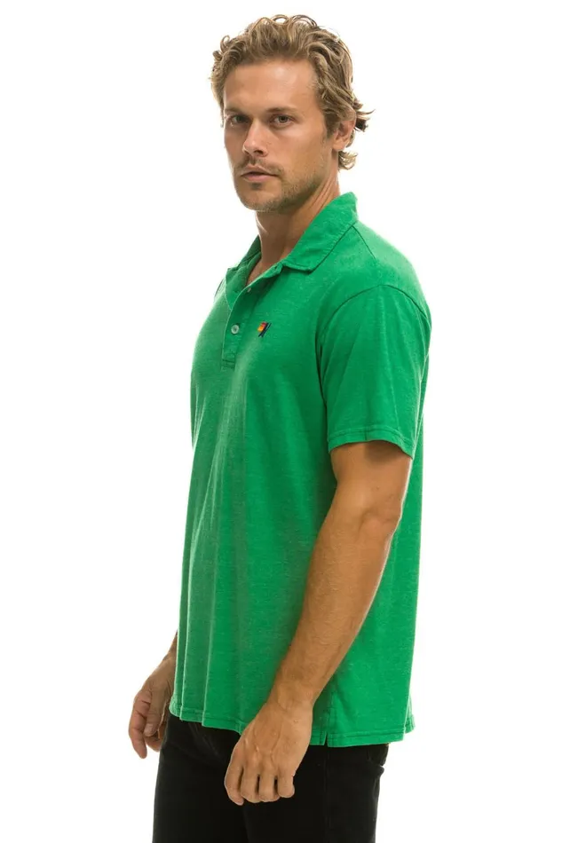 AVIATOR NATION POLO 8211 KELLY GREEN Women Aviator Nation Tees