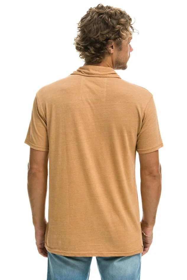 AVIATOR NATION POLO 8211 KHAKI Men Aviator Nation Tees