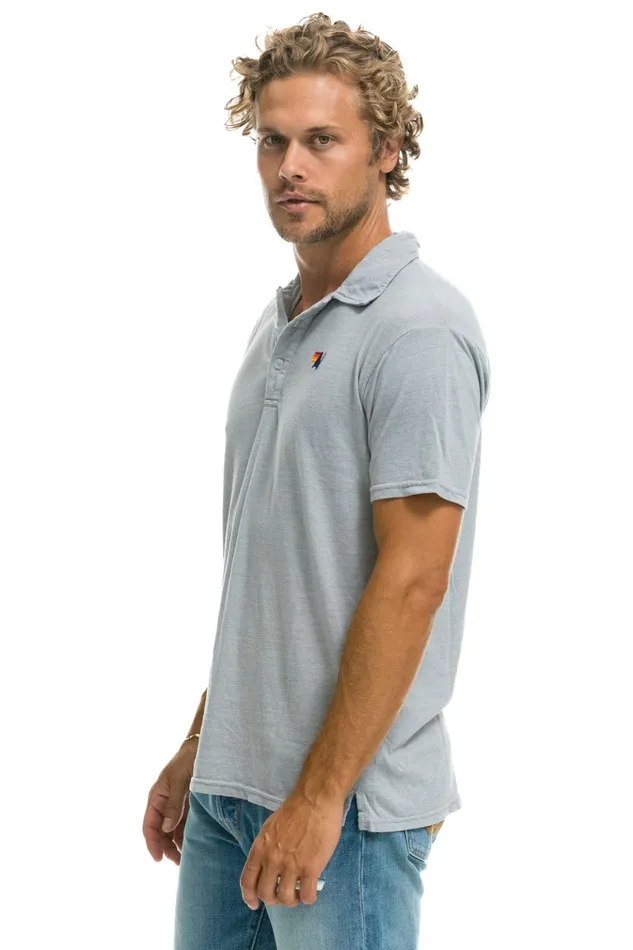 AVIATOR NATION POLO 8211 LIGHT GREY Women Aviator Nation Tees