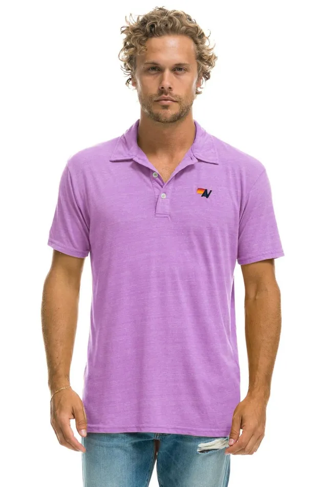 AVIATOR NATION POLO 8211 NEON PURPLE Women Aviator Nation Tees