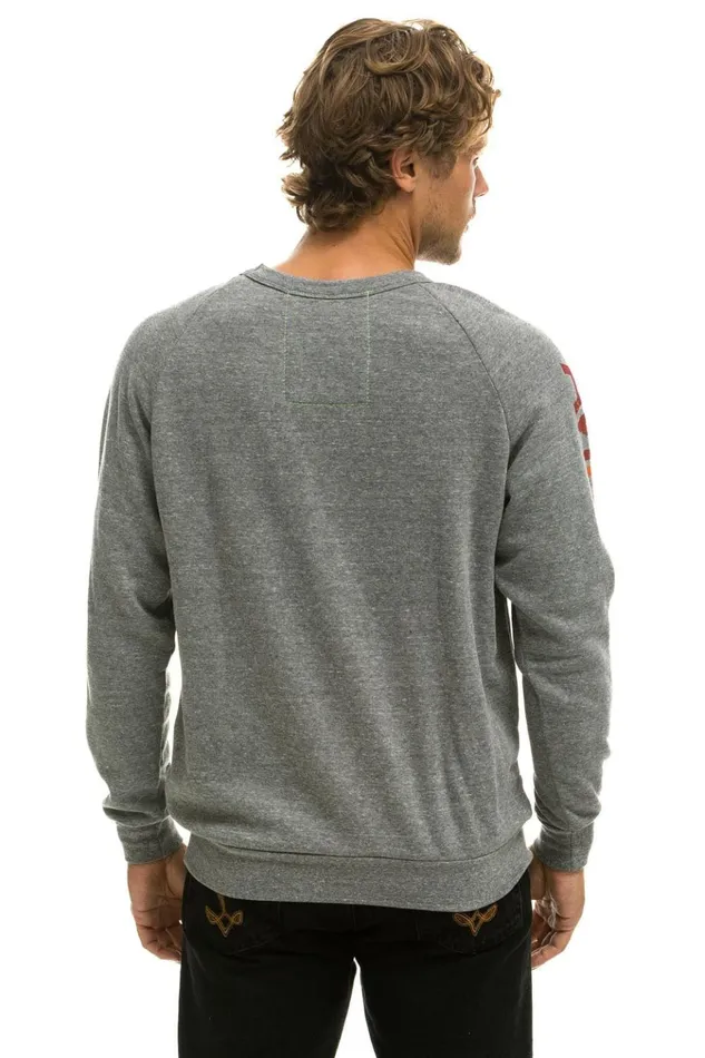 AVIATOR NATION SWEATSHIRT ASPEN 8211 HEATHER GREY Women Aviator Nation Sweatshirts