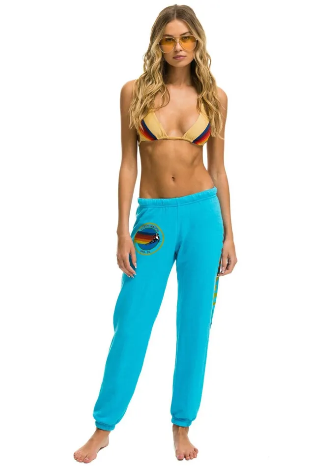 AVIATOR NATION VAIL SWEATPANTS 8211 NEON BLUE Women Aviator Nation Sweatpants
