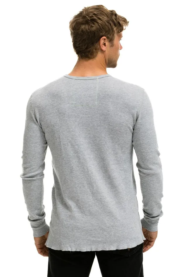 AVIATOR NATION VAIL THERMAL 8211 HEATHER GREY Women Aviator Nation Tees
