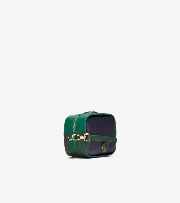Bags and Backpacks Women Cole Haan Essential Crossbody Camera Bag Evening Bluescarabaventurine