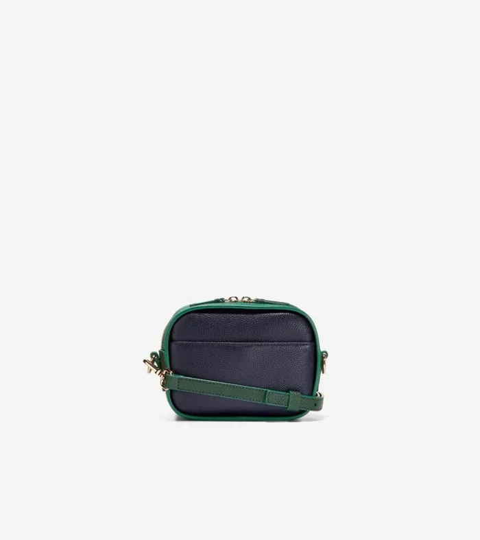 Bags and Backpacks Women Cole Haan Essential Crossbody Camera Bag Evening Bluescarabaventurine