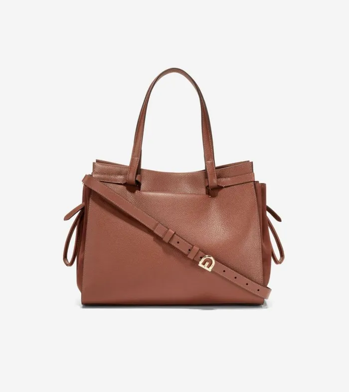 Bags and Backpacks Women Cole Haan Grand Ambition SideCinch Satchel Dark Sequoia
