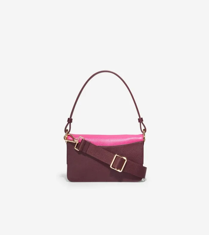 Bags and Backpacks Women Cole Haan Mini Shoulder Bag Bloodstonepink Yarrowivory