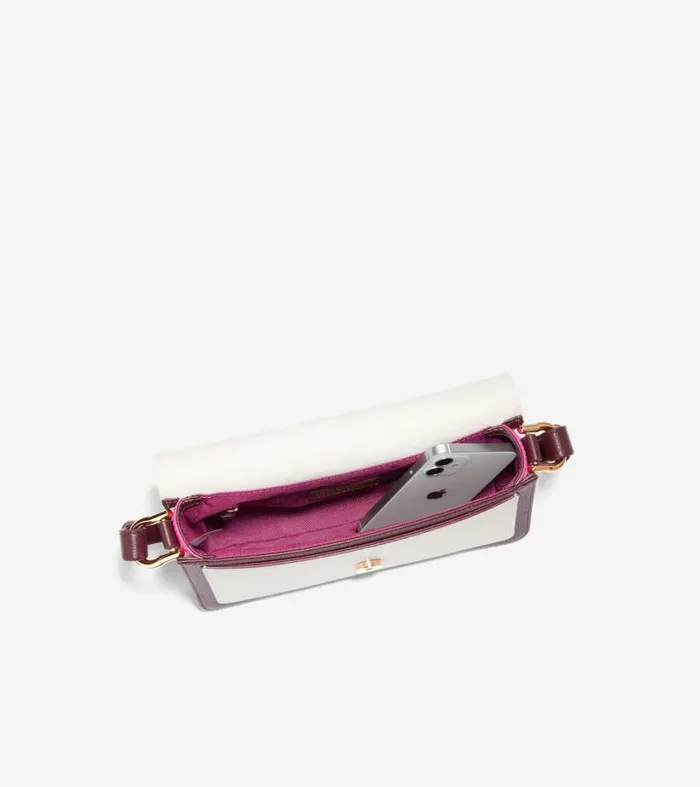 Bags and Backpacks Women Cole Haan Mini Shoulder Bag Bloodstonepink Yarrowivory