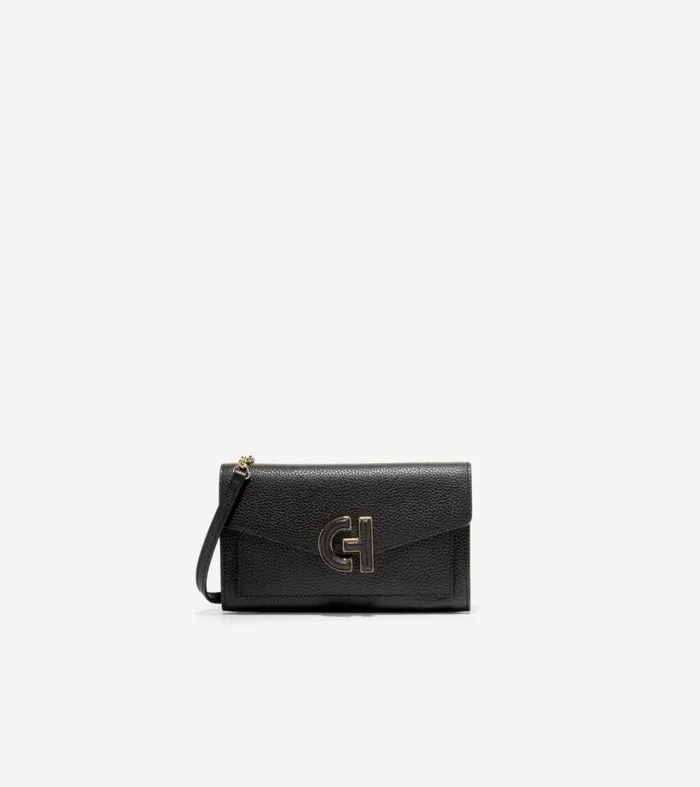 Bags and Backpacks Women Cole Haan Oversized Closure Phone Case Black