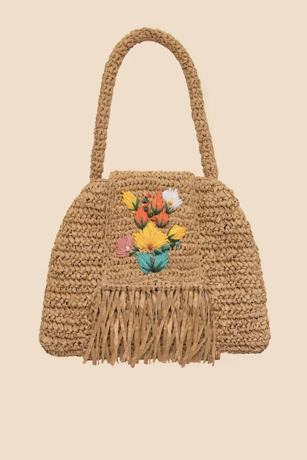 Bags Women RIXO Adanna Neutral Embroidery