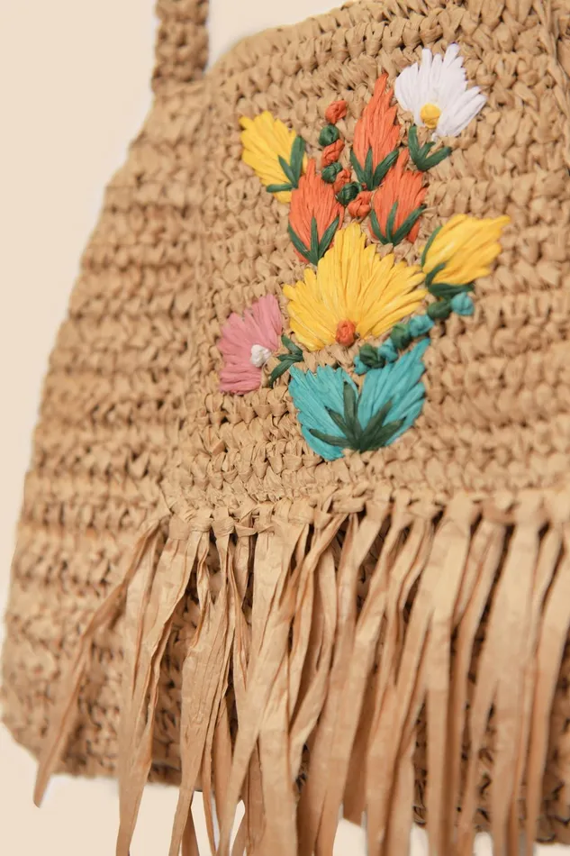 Bags Women RIXO Adanna Neutral Embroidery Bags Women RIXO Adanna Neutral Embroidery